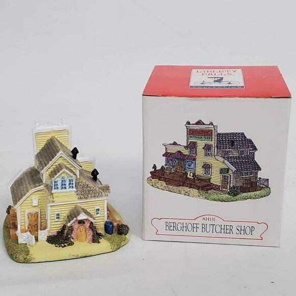 Liberty Falls Berghoff Butcher Shop AH131 Figurine w/ Box - Picture 2 of 3
